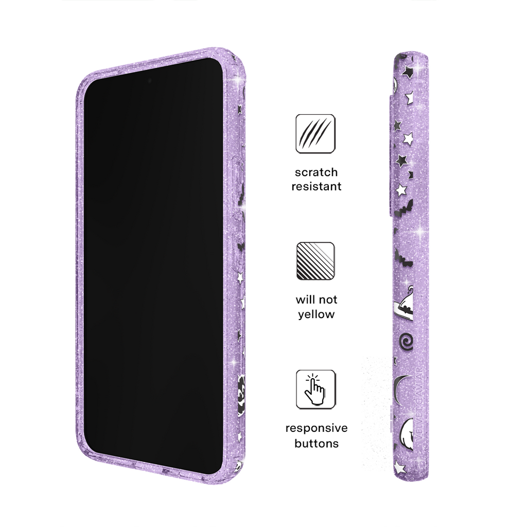 Witchy Lilac Glitter Samsung Case