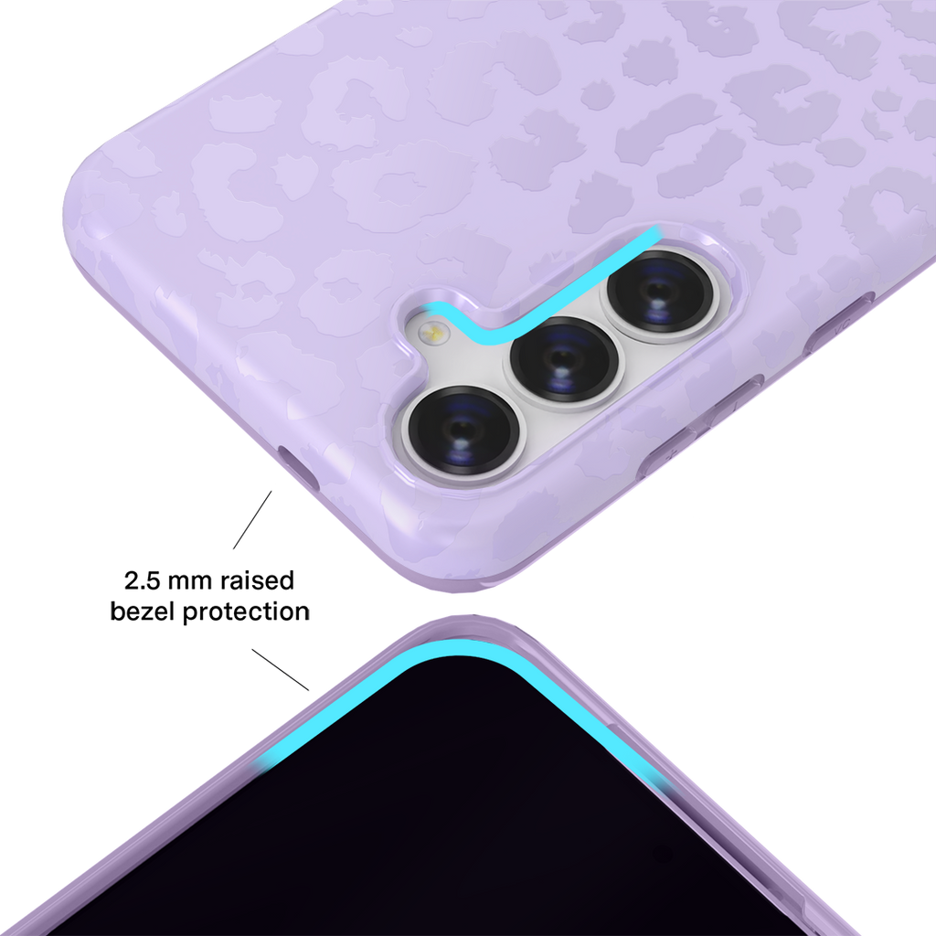 Lilac Leopard Samsung Case