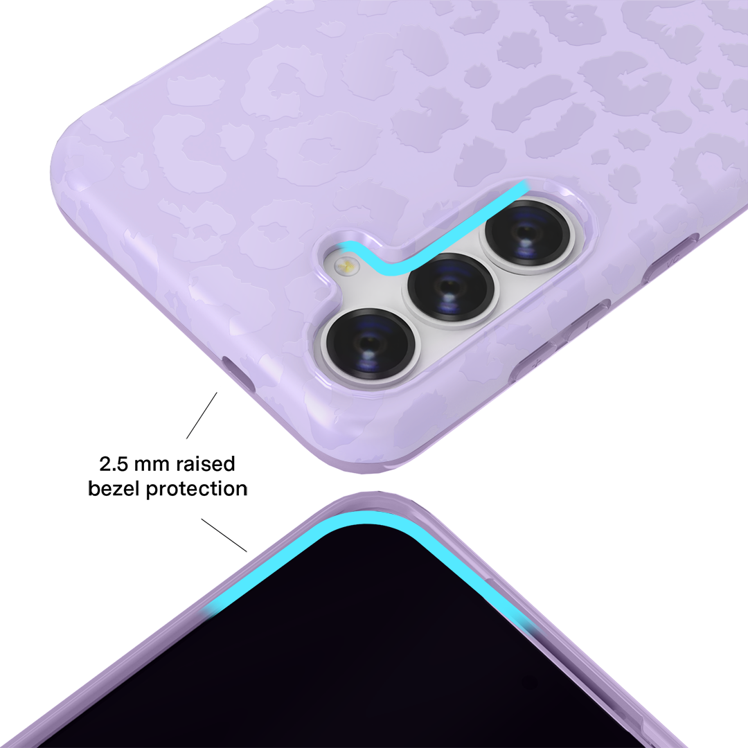 Lilac Leopard Samsung Case