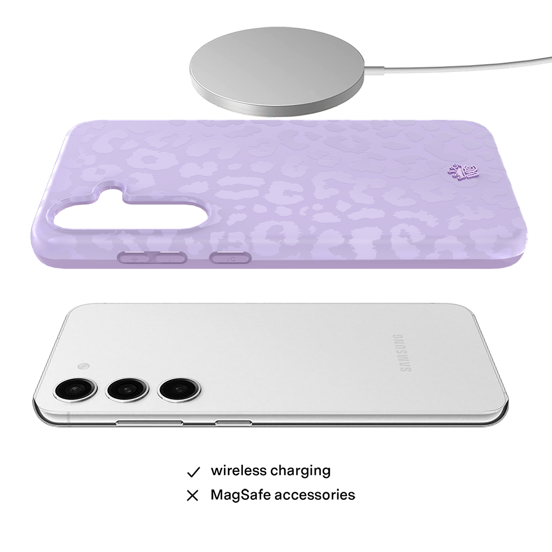 Lilac Leopard Samsung Case