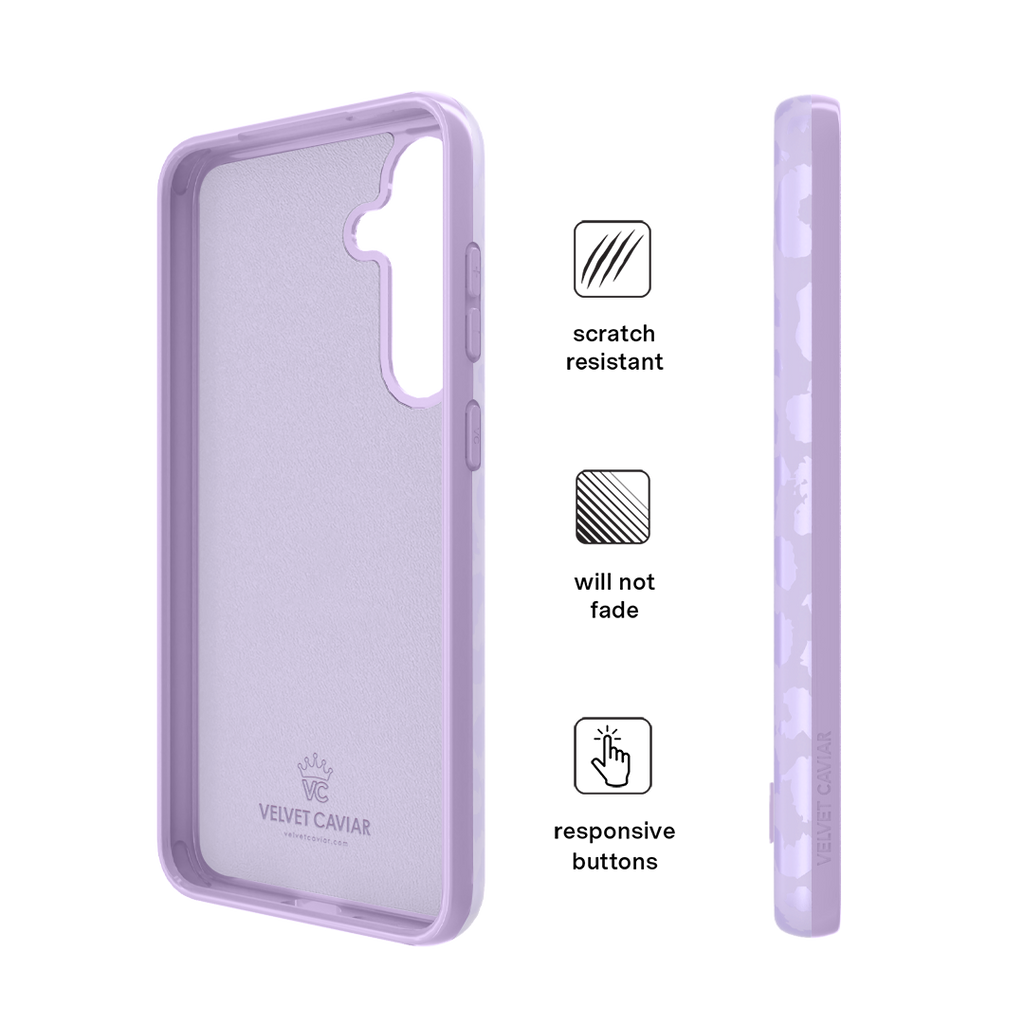 Lilac Leopard Samsung Case