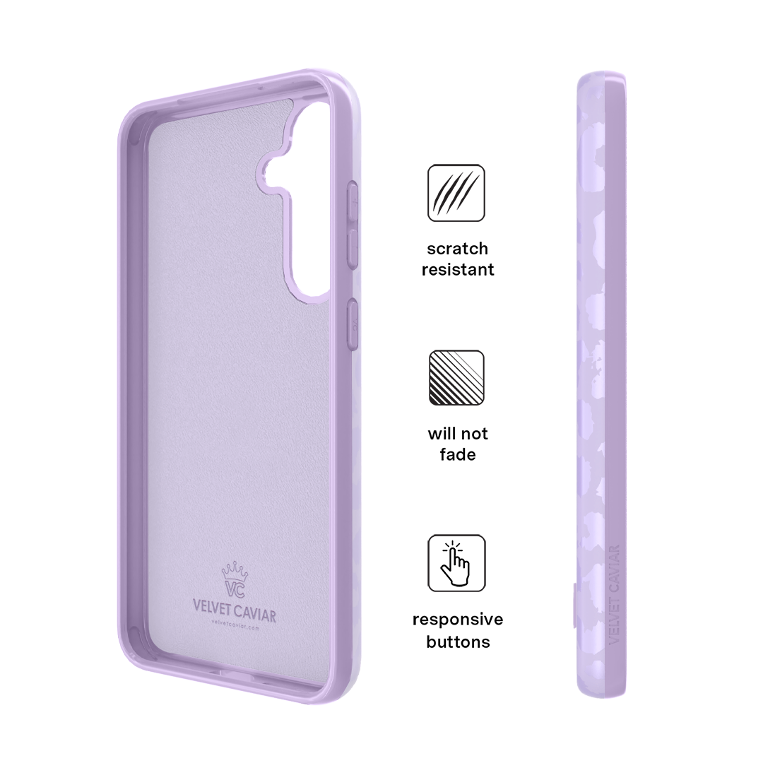 Lilac Leopard Samsung Case