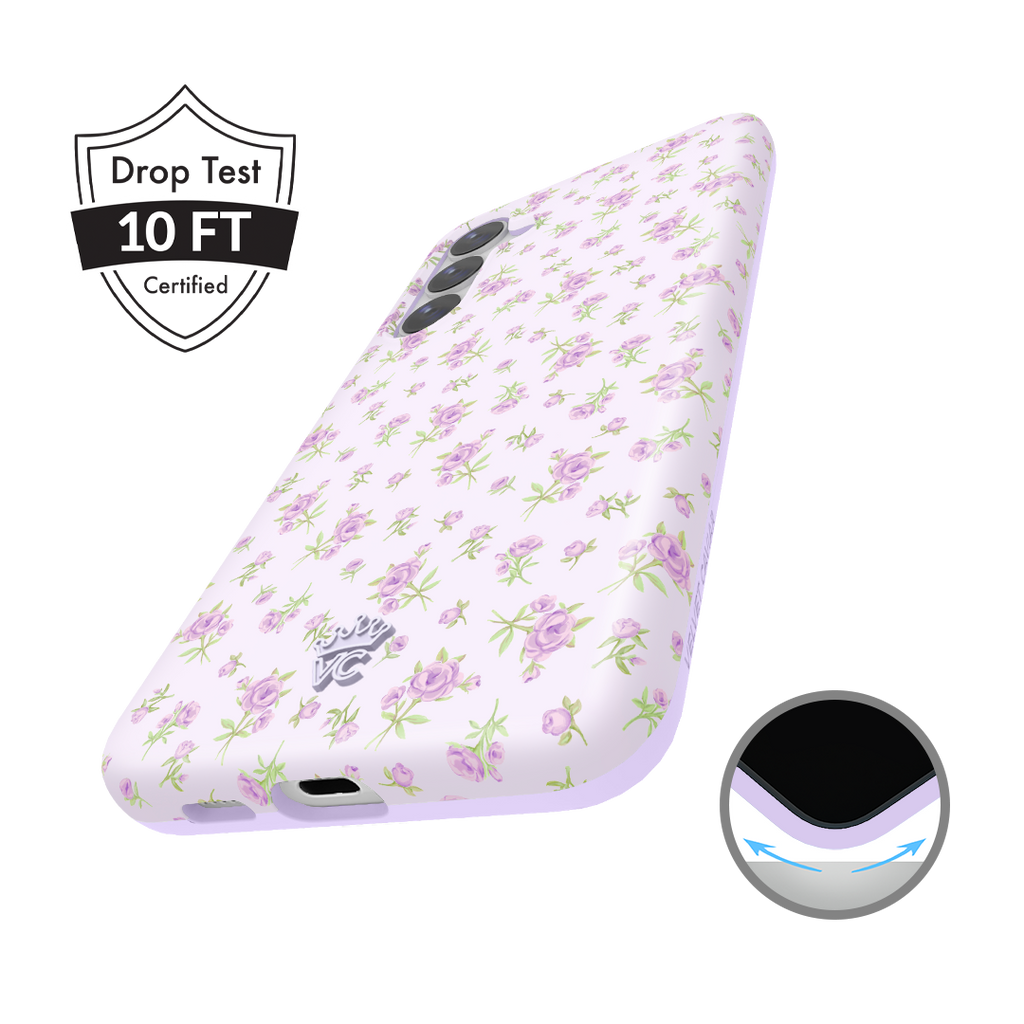 Dainty Lilac Floral Samsung Case