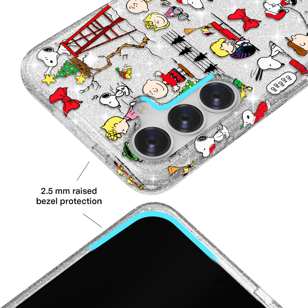 Snoopy Christmas Glitter Samsung Case