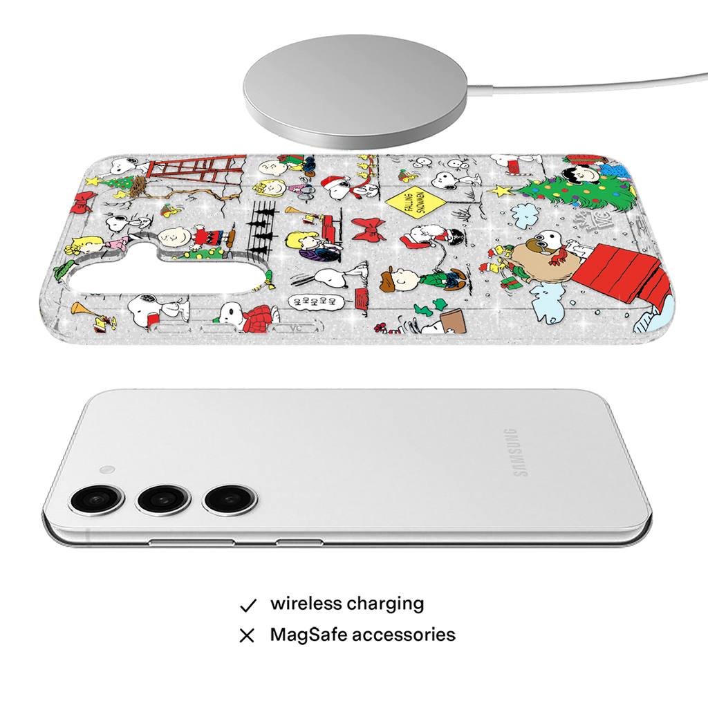 Snoopy Christmas Glitter Samsung Case