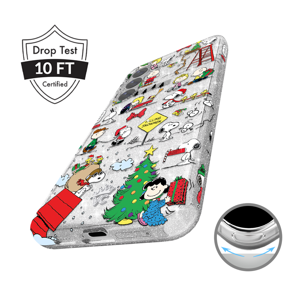 Snoopy Christmas Glitter Samsung Case
