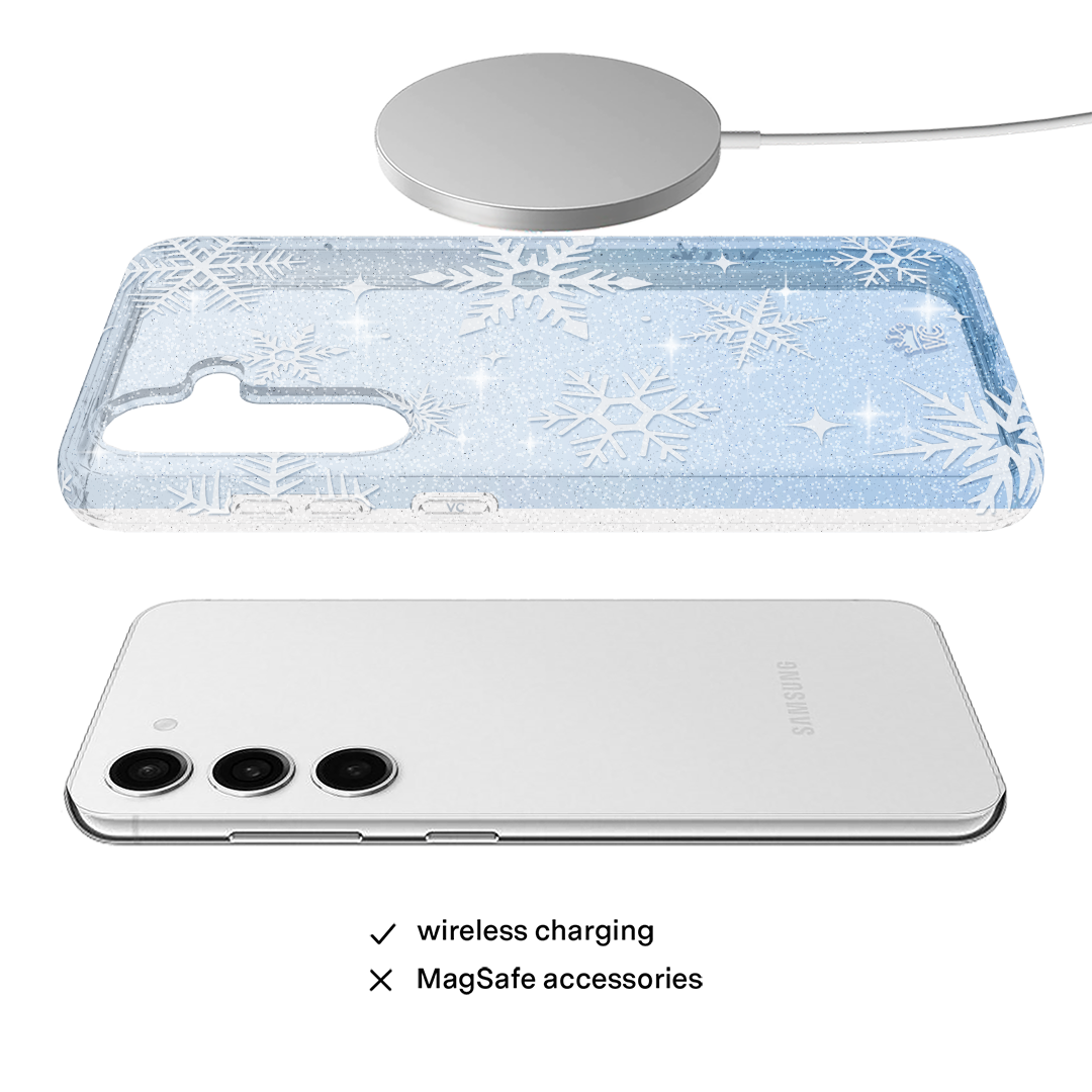 Snow Angel Glitter Samsung Case