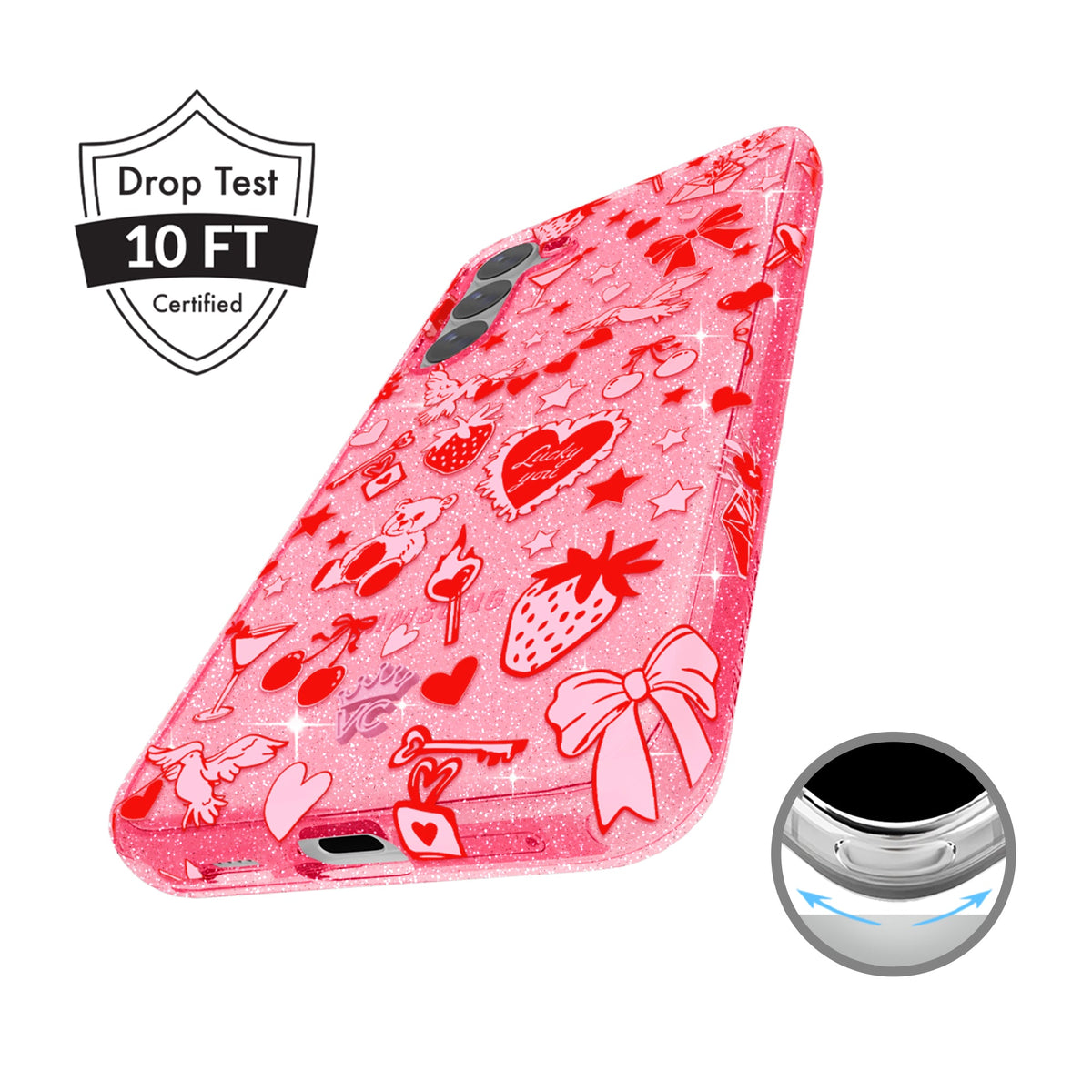Be Mine Glitter Samsung Case