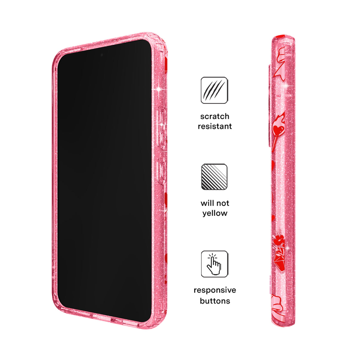 Be Mine Glitter Samsung Case