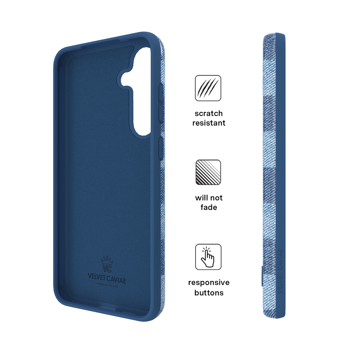 Denim Vibe Checkered Samsung Case