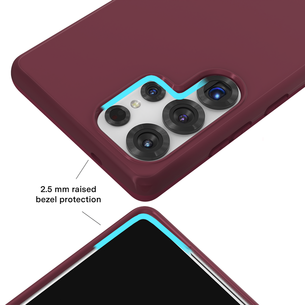Burgundy 1990 Samsung Case
