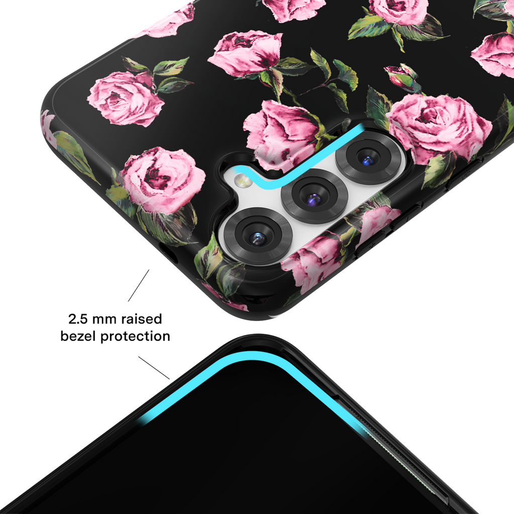 Pink Rose Floral Samsung Case