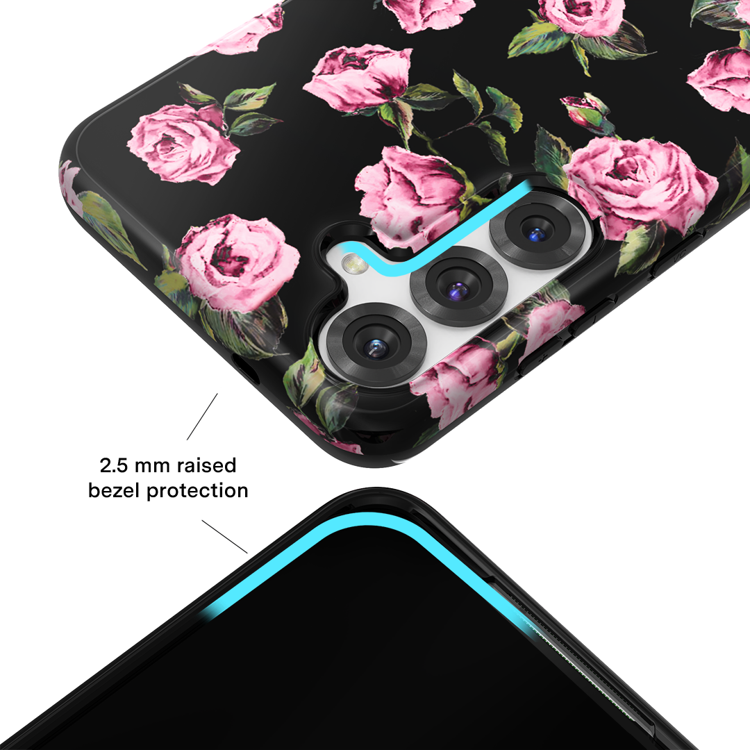 Pink Rose Floral Samsung Case