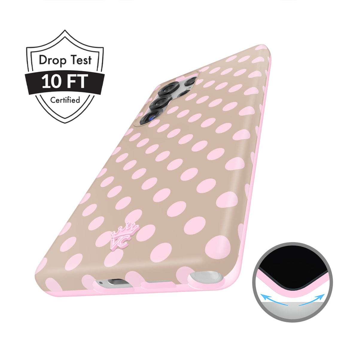 Brown Sugar Polka Dot Samsung Case
