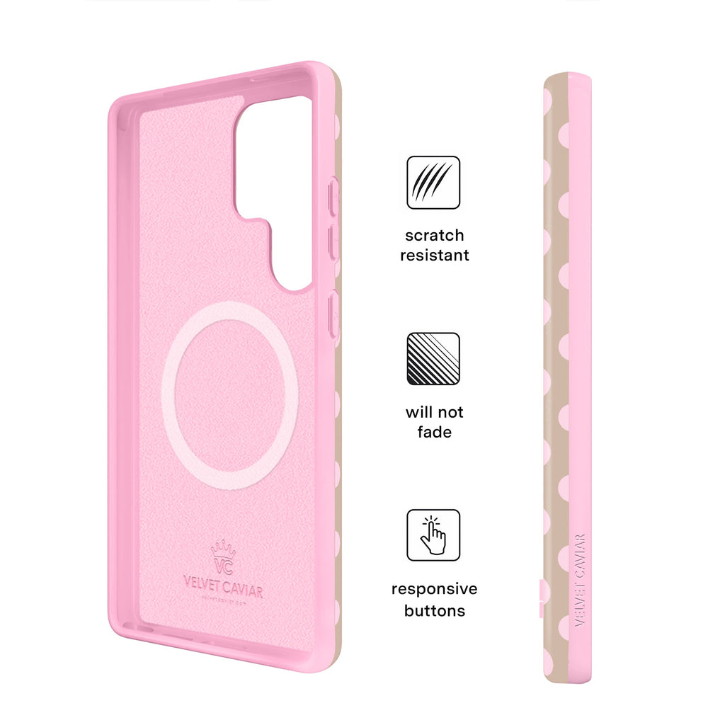 Brown Sugar Polka Dot Samsung Case