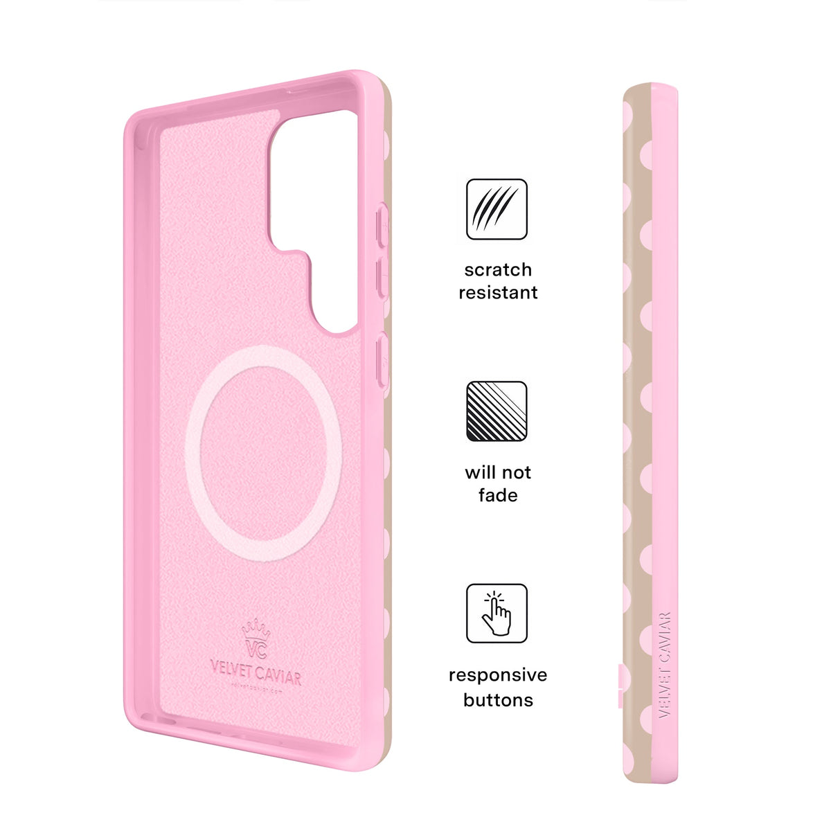Brown Sugar Polka Dot Samsung Case
