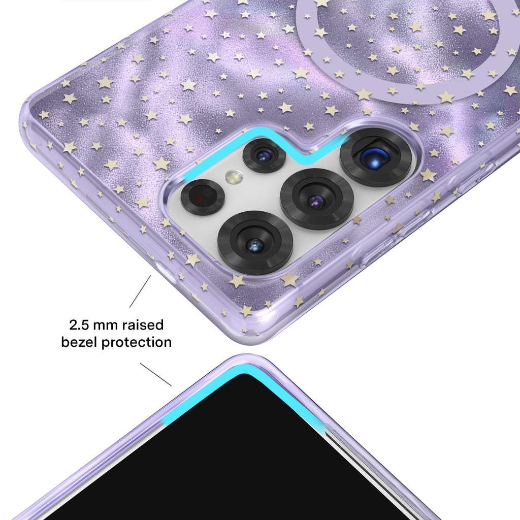Lilac Celestial Stars Samsung Case
