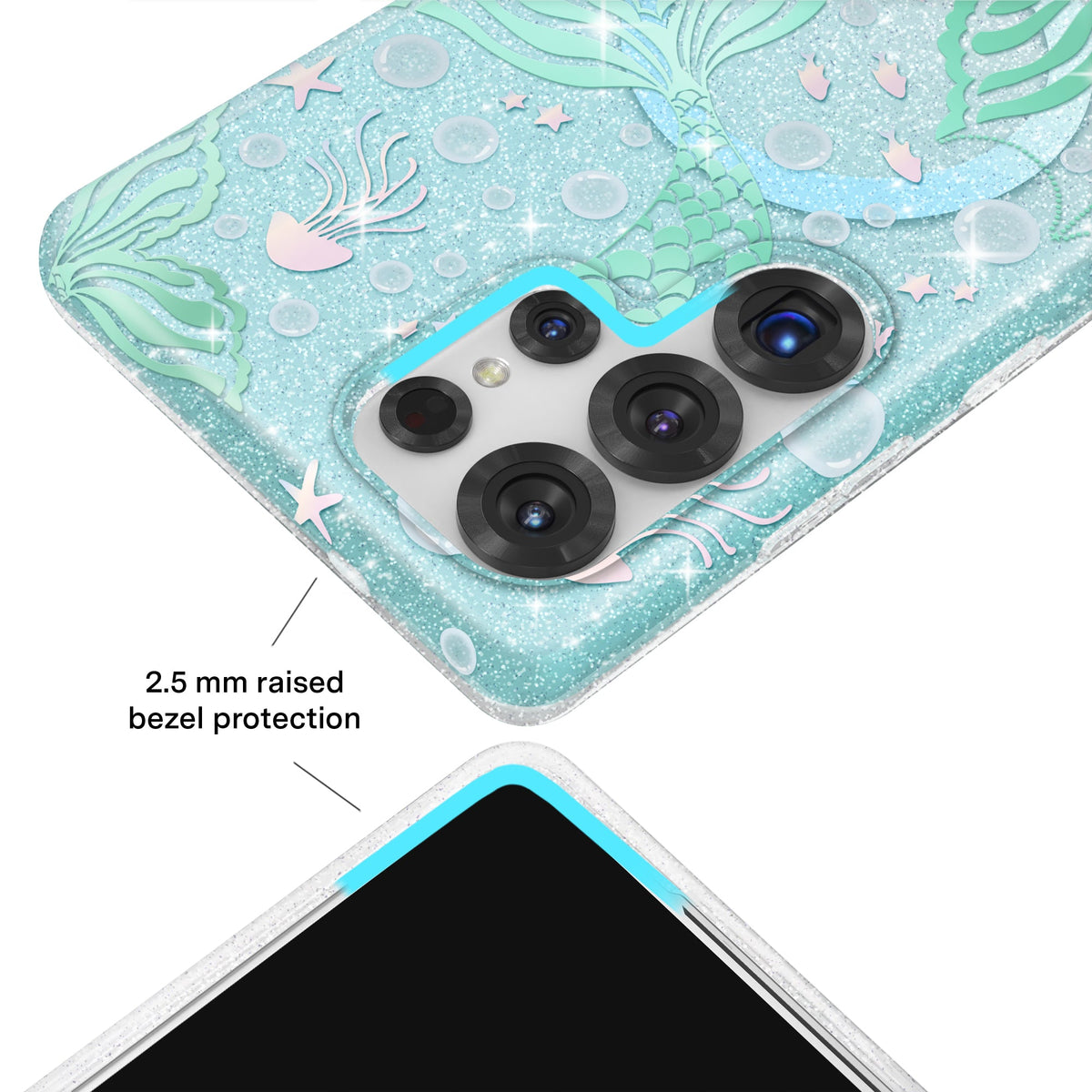 Mermaid Glitter Holo Samsung Case
