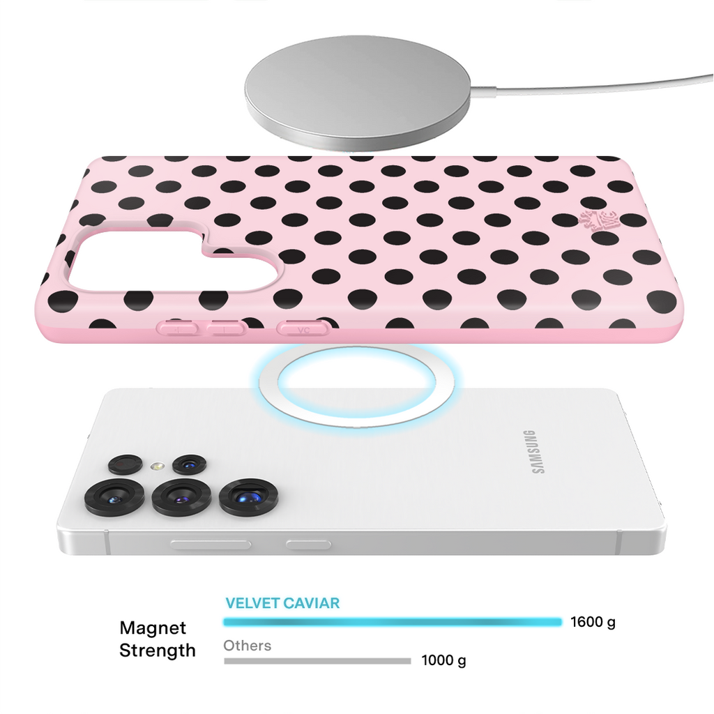 Princess Pink Polka Dot Samsung Case