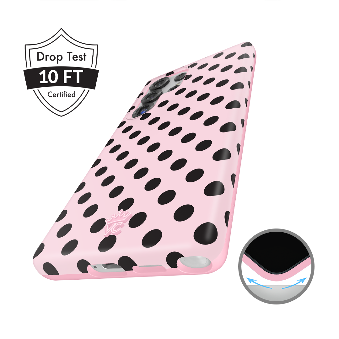 Princess Pink Polka Dot Samsung Case