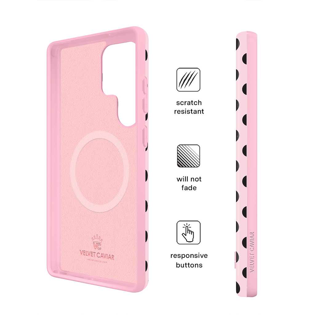 Princess Pink Polka Dot Samsung Case