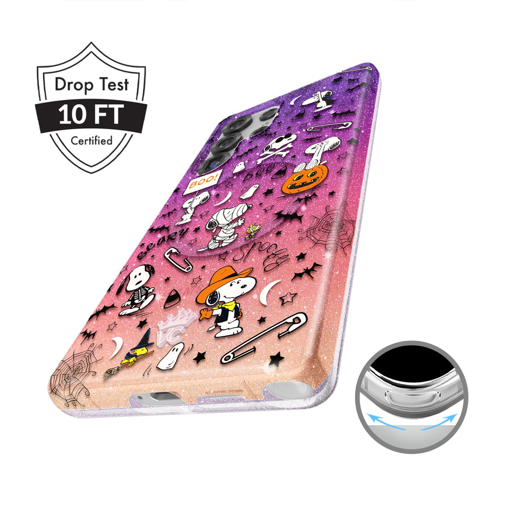 Snoopy Spooky Glitter Samsung Case