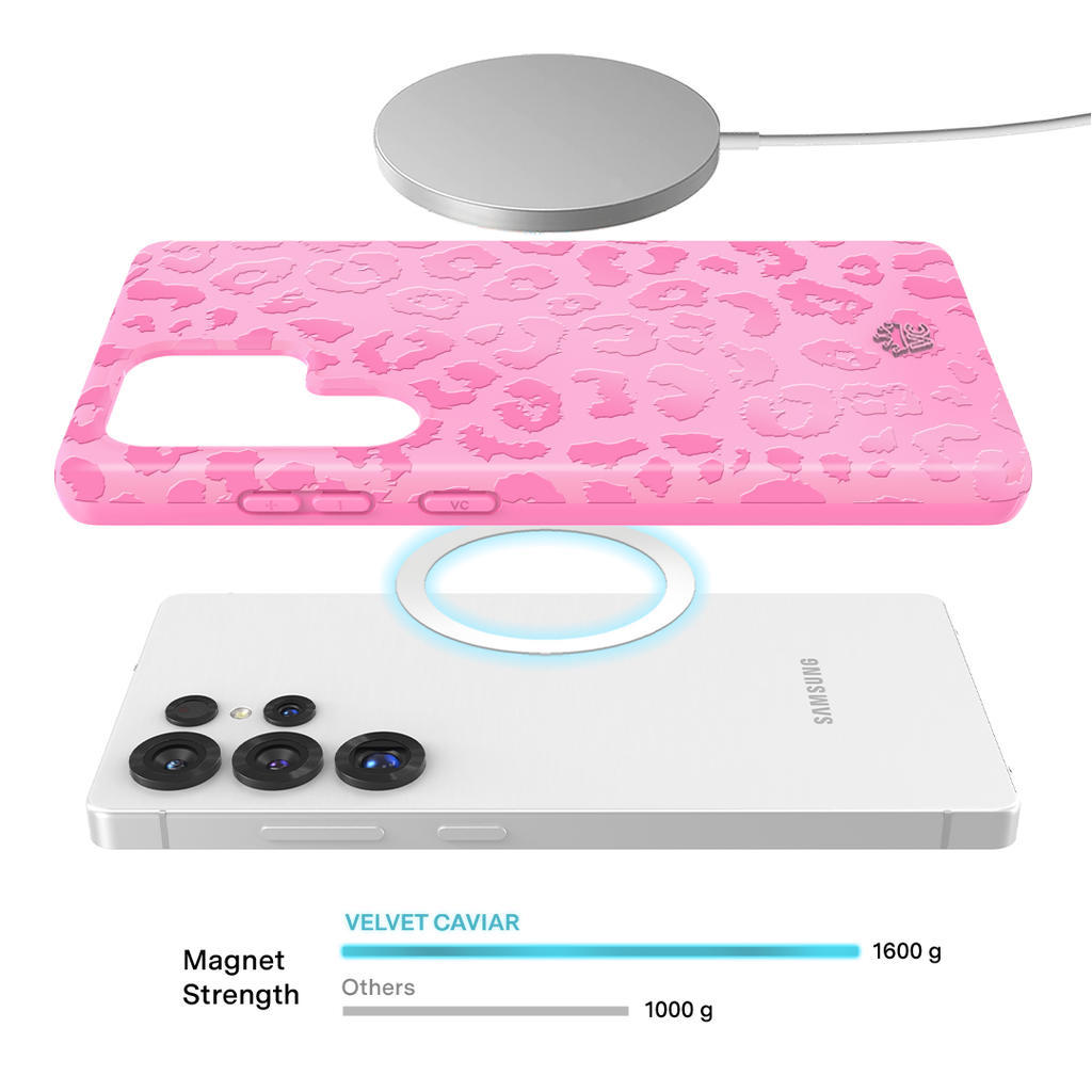 Hot Pink Leopard Samsung Case