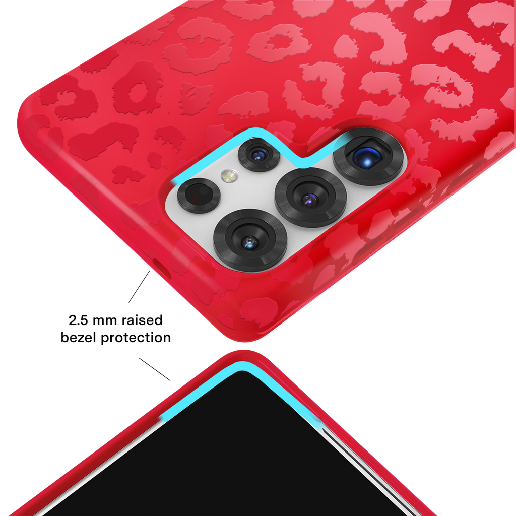 Red Hot Leopard Samsung Case