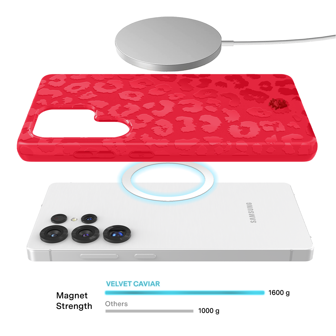 Red Hot Leopard Samsung Case