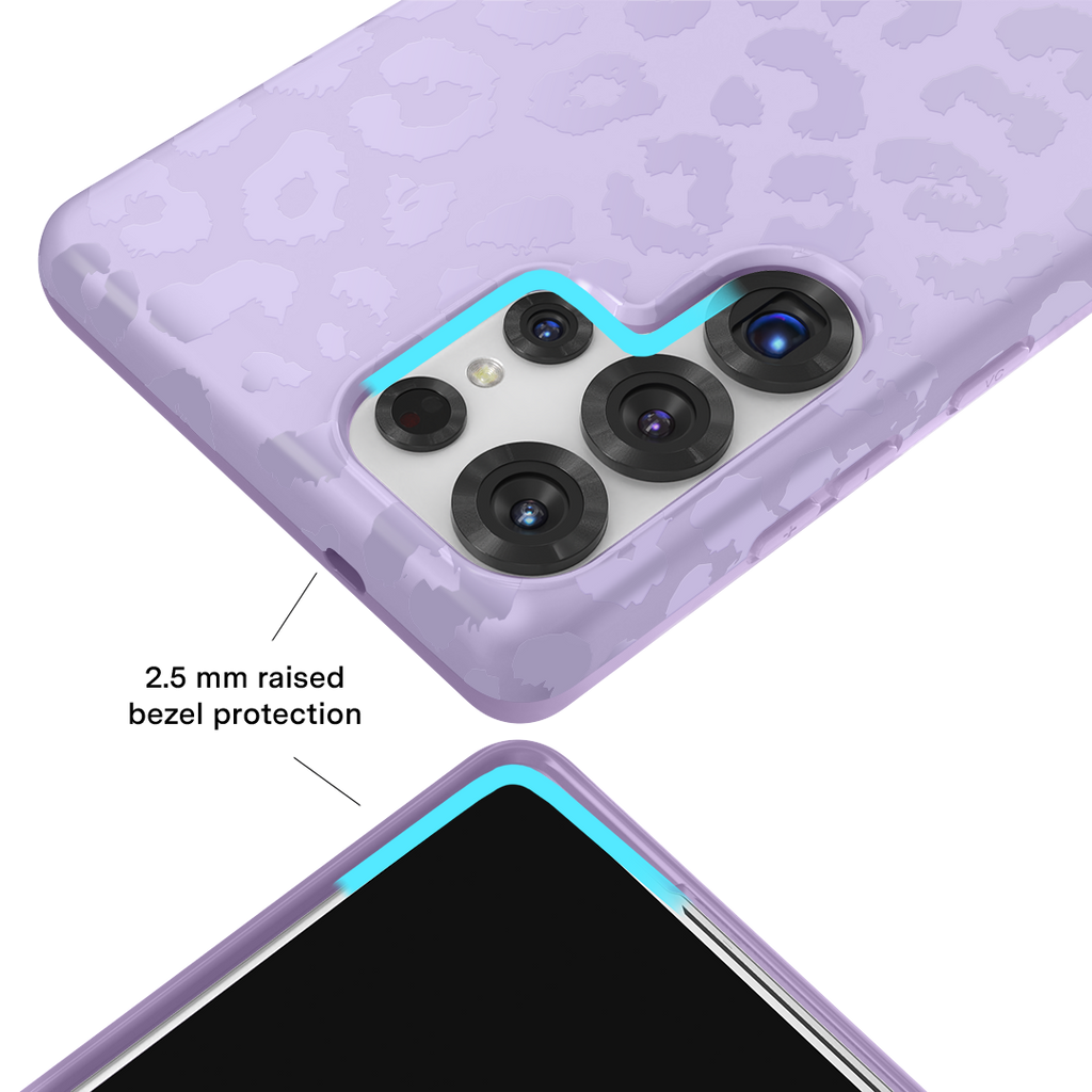 Lilac Leopard Samsung Case