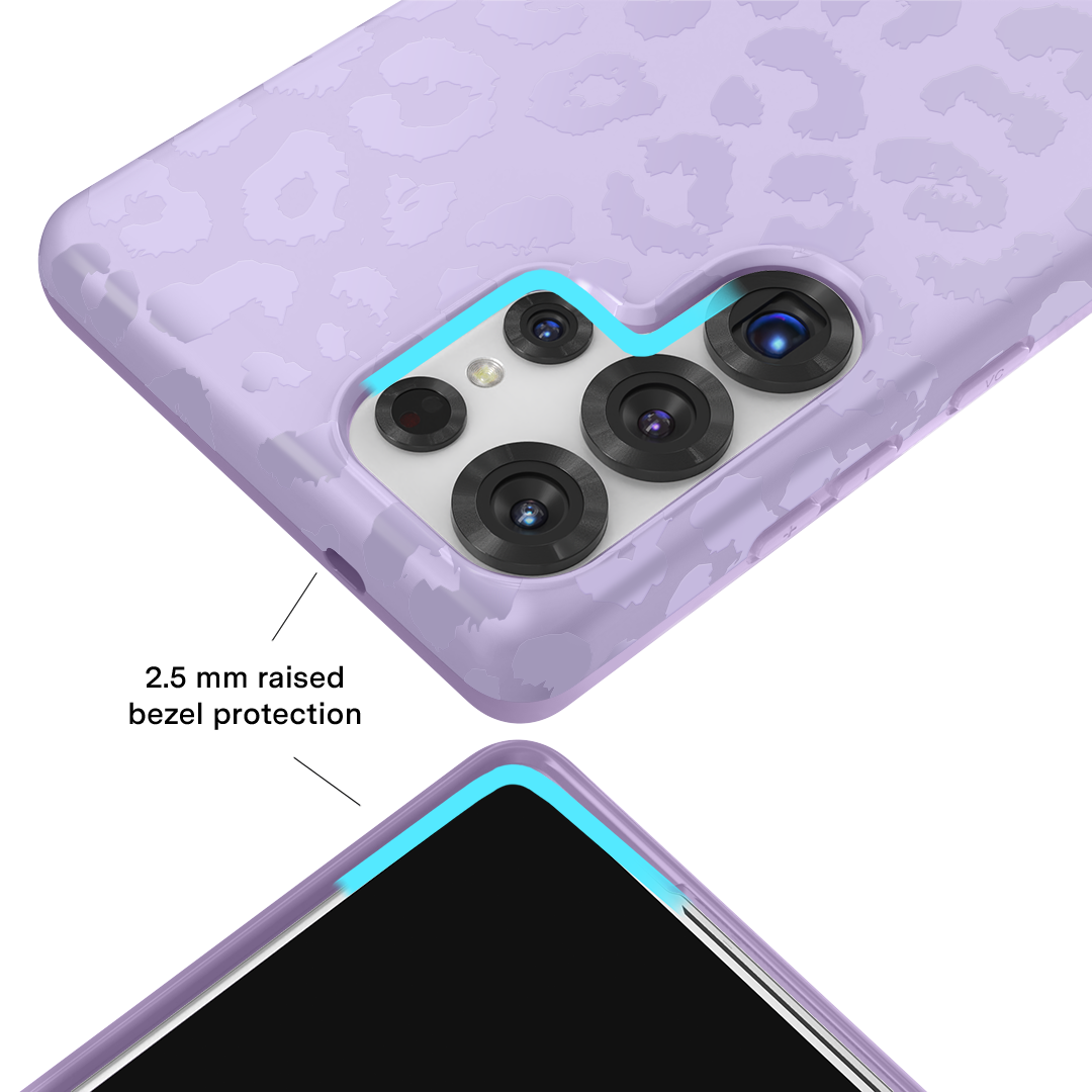 Lilac Leopard Samsung Case