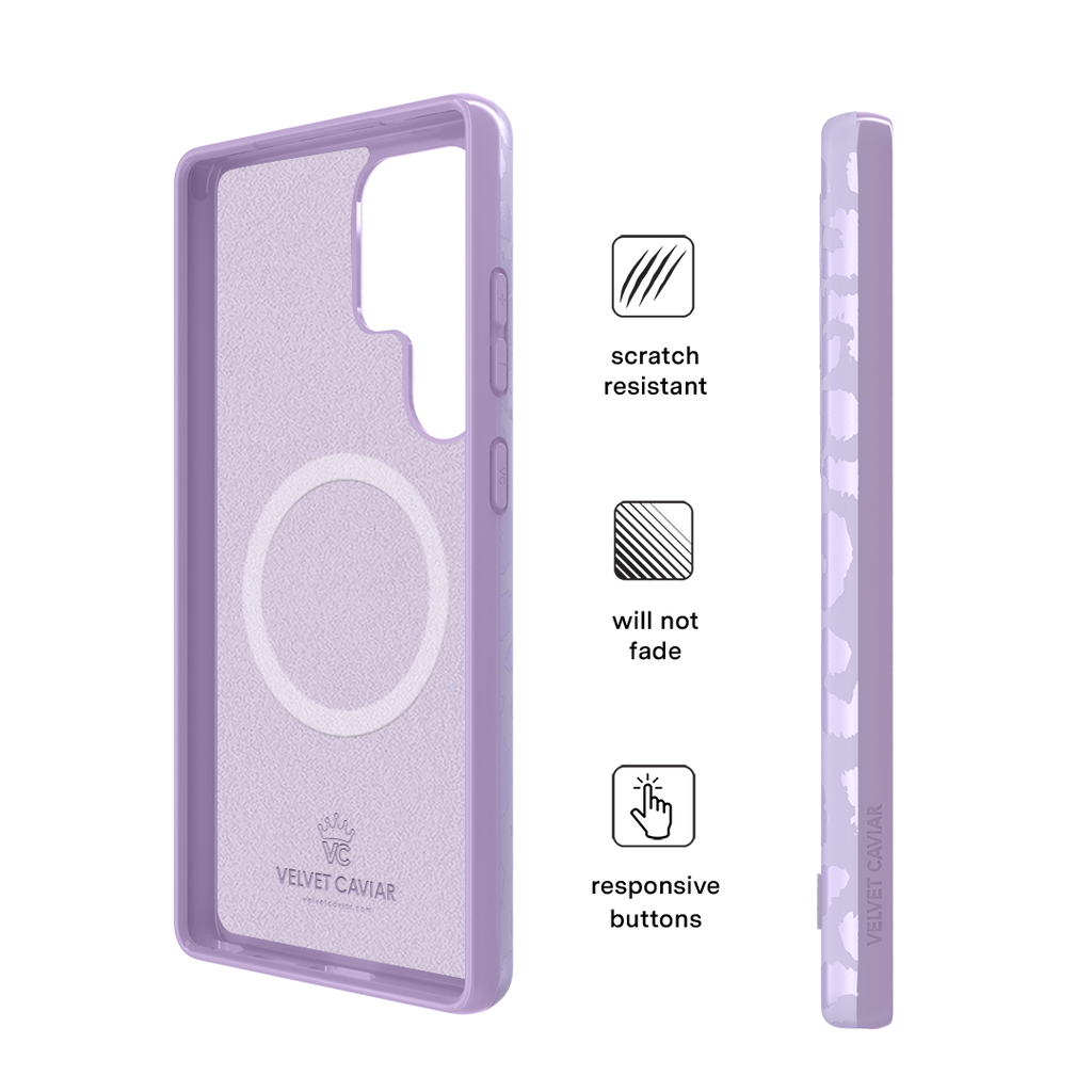 Lilac Leopard Samsung Case