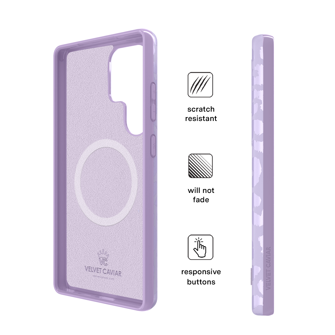 Lilac Leopard Samsung Case