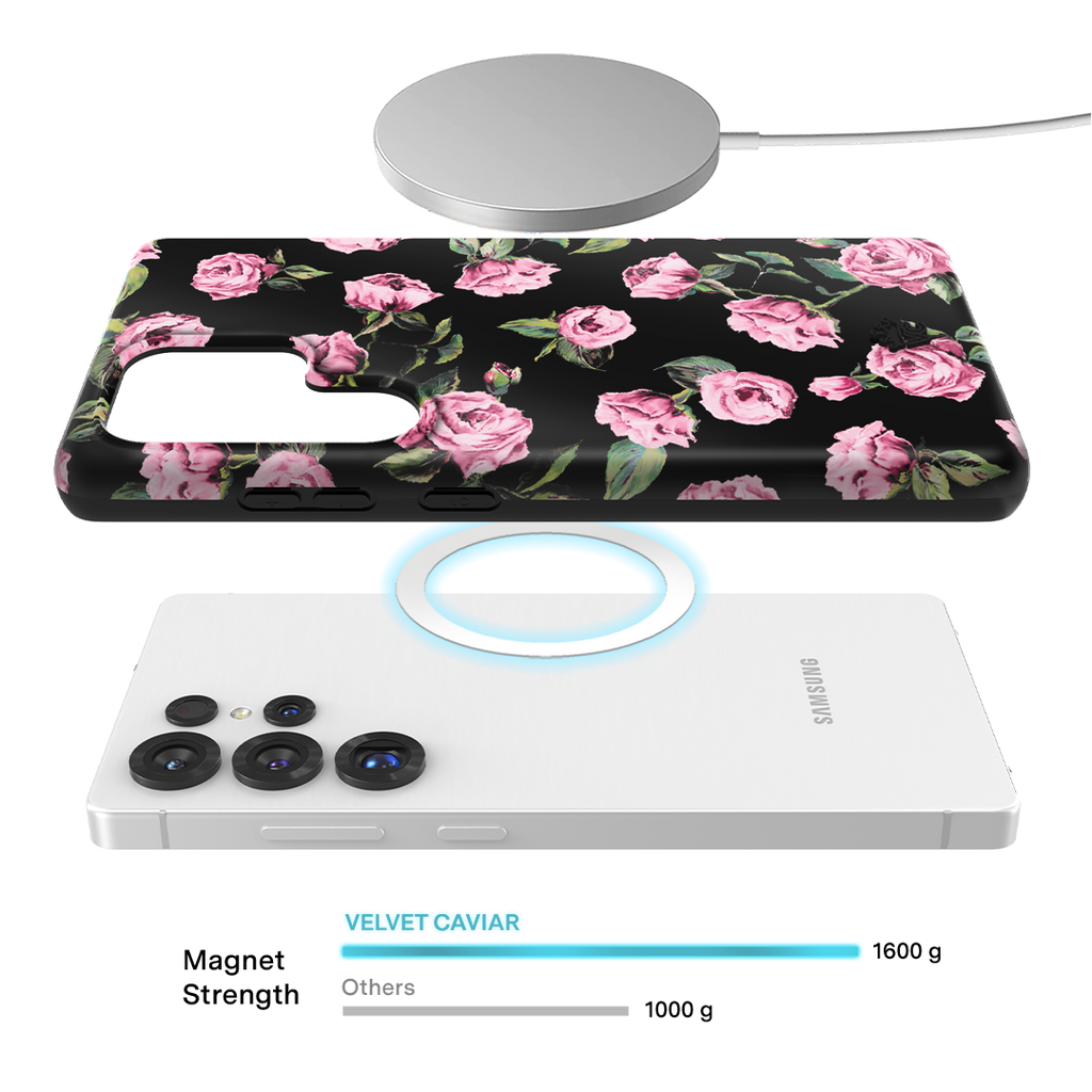 Pink Rose Floral Samsung Case