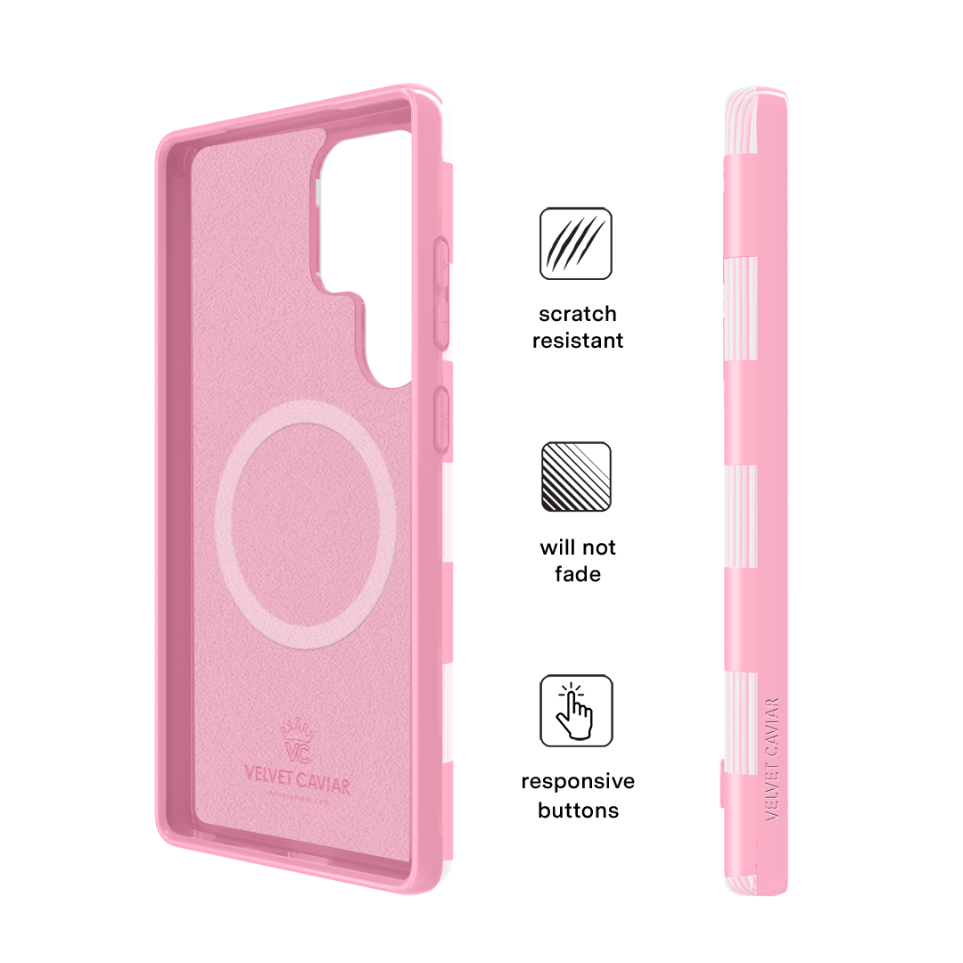 Pink Vibe Checkered Samsung Case