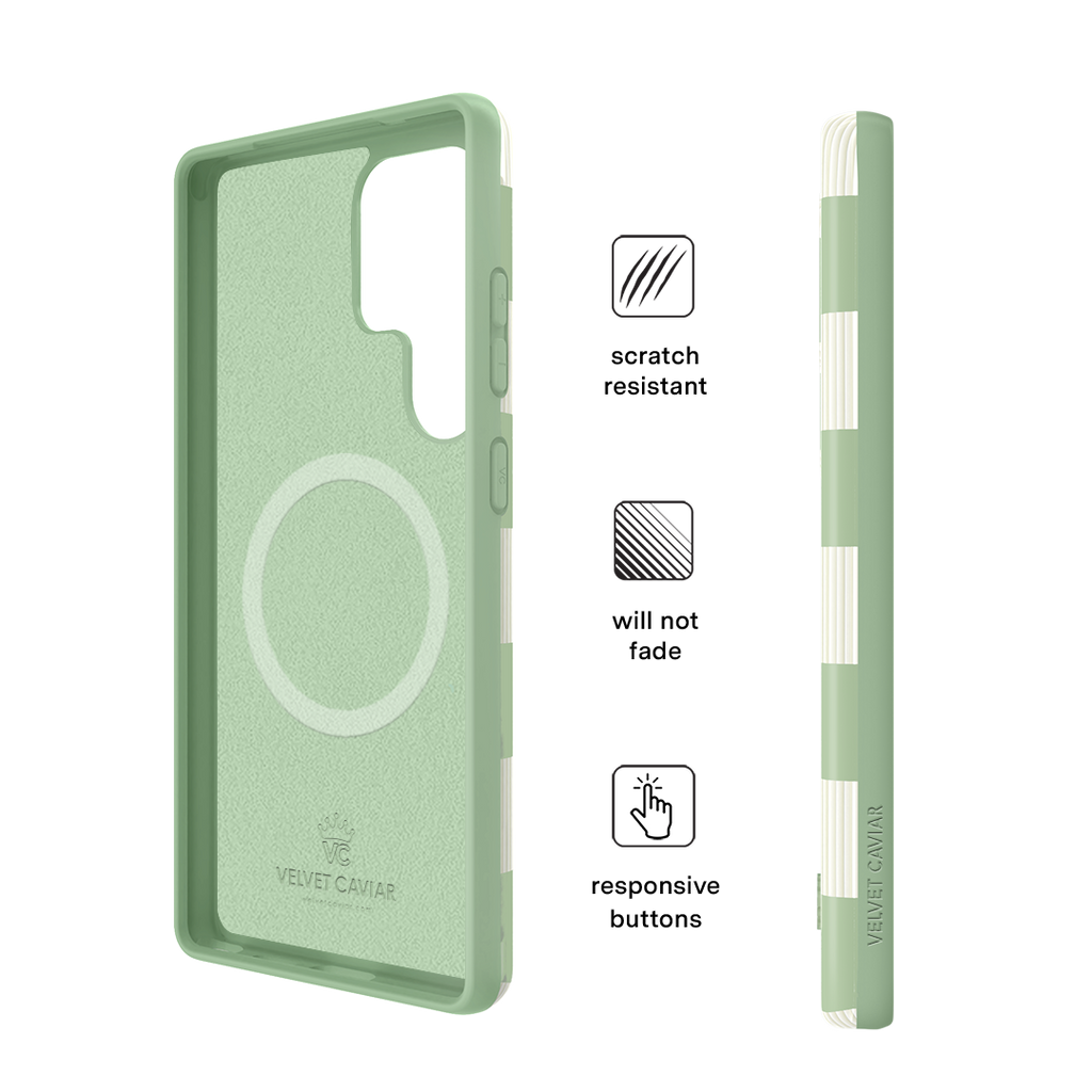 Pistachio Vibe Checkered Samsung Case