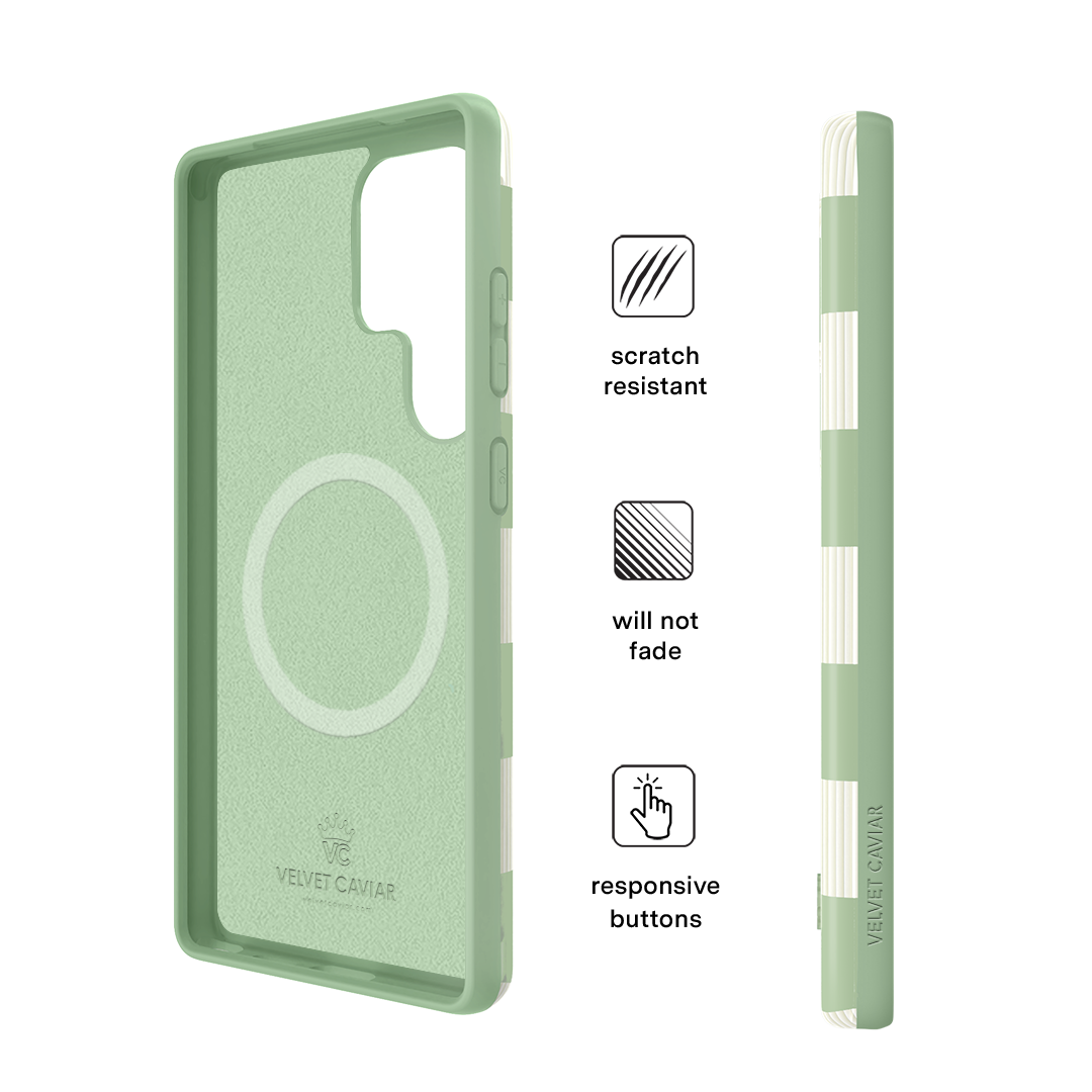 Pistachio Vibe Checkered Samsung Case