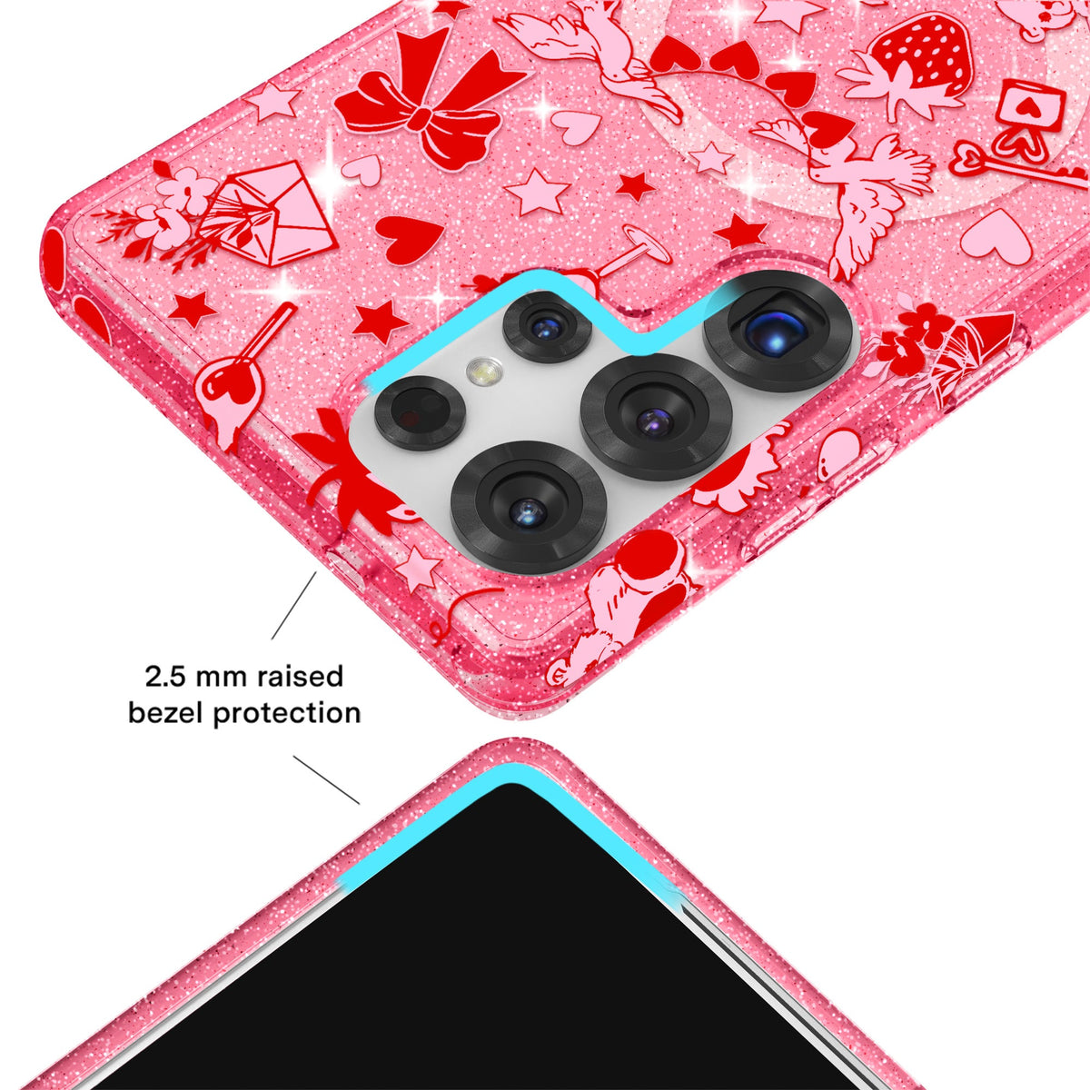 Be Mine Glitter Samsung Case