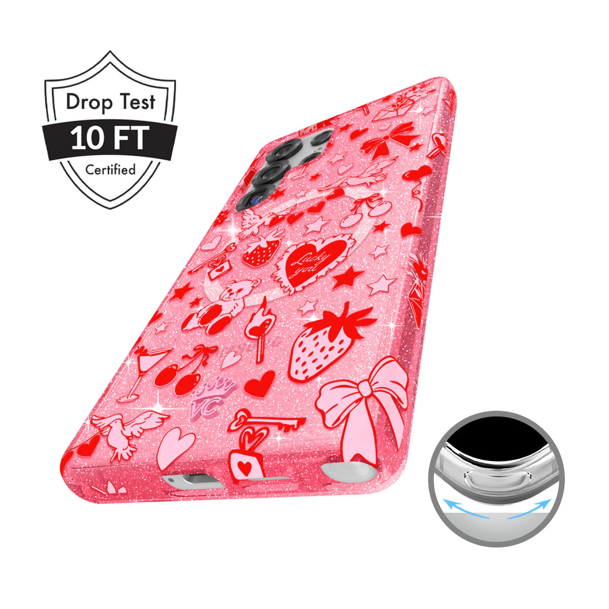 Be Mine Glitter Samsung Case