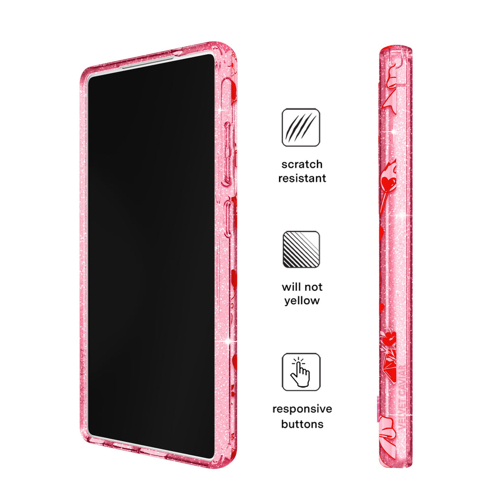 Be Mine Glitter Samsung Case
