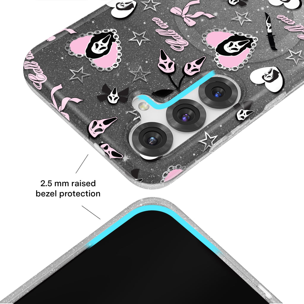 Ghost Face Goth Glitter Samsung Case