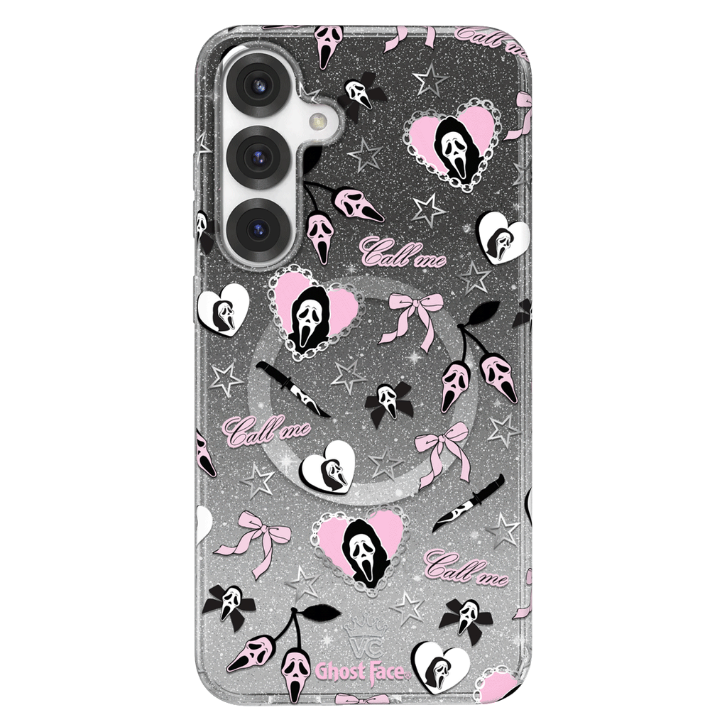 Ghost Face Goth Glitter Samsung Case