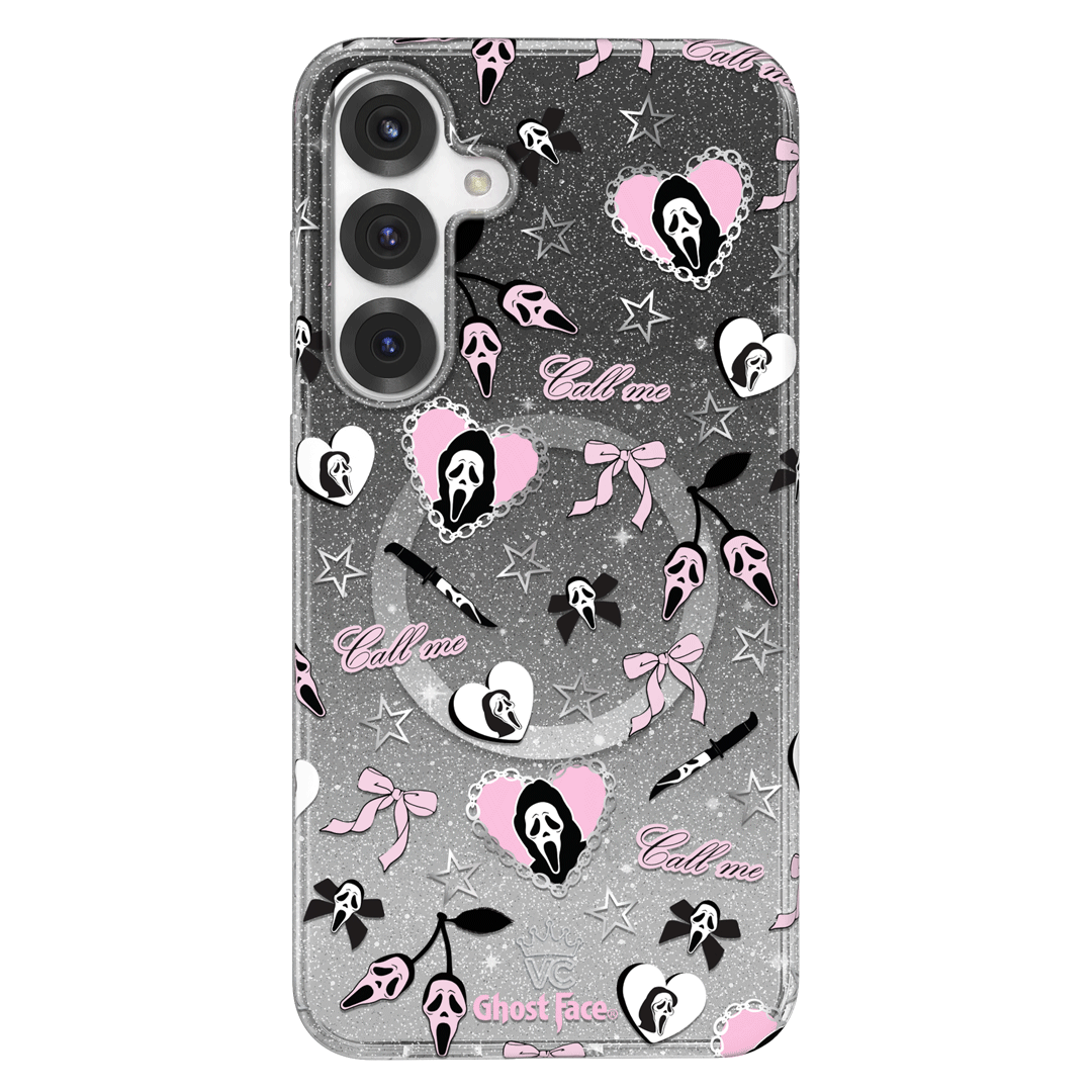 Ghost Face Goth Glitter Samsung Case