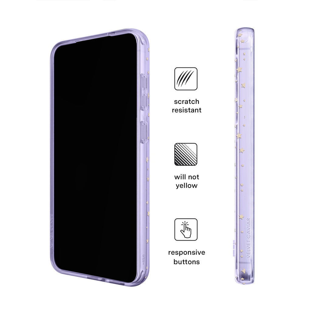 Lilac Celestial Stars Samsung Case