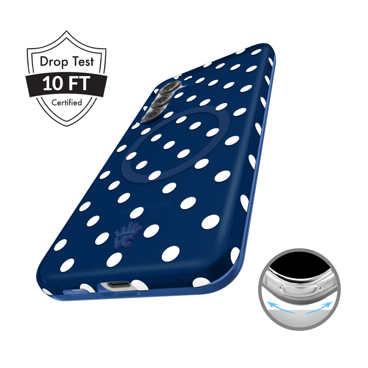 Midnight Polka Dot Samsung Case