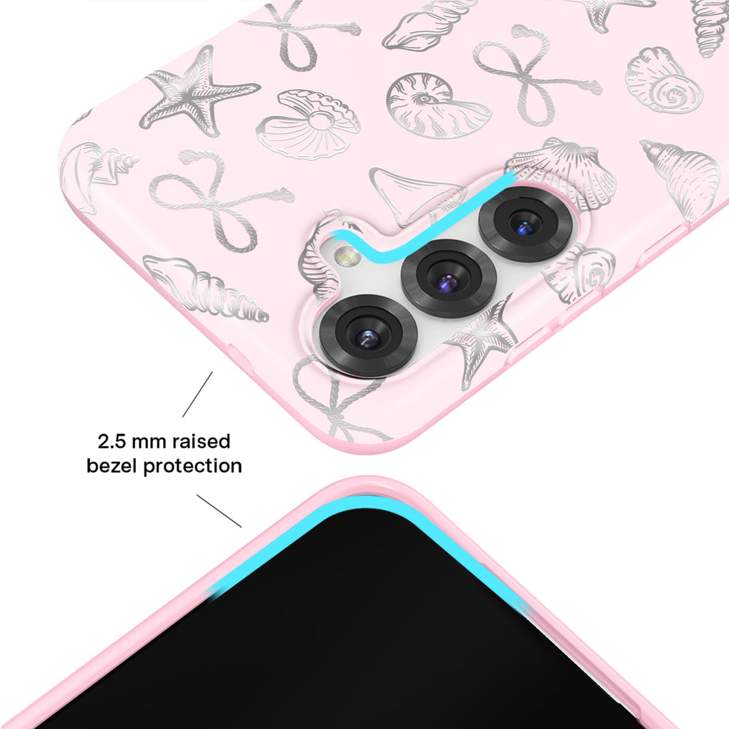 Pink Coastal Seashells Samsung Case