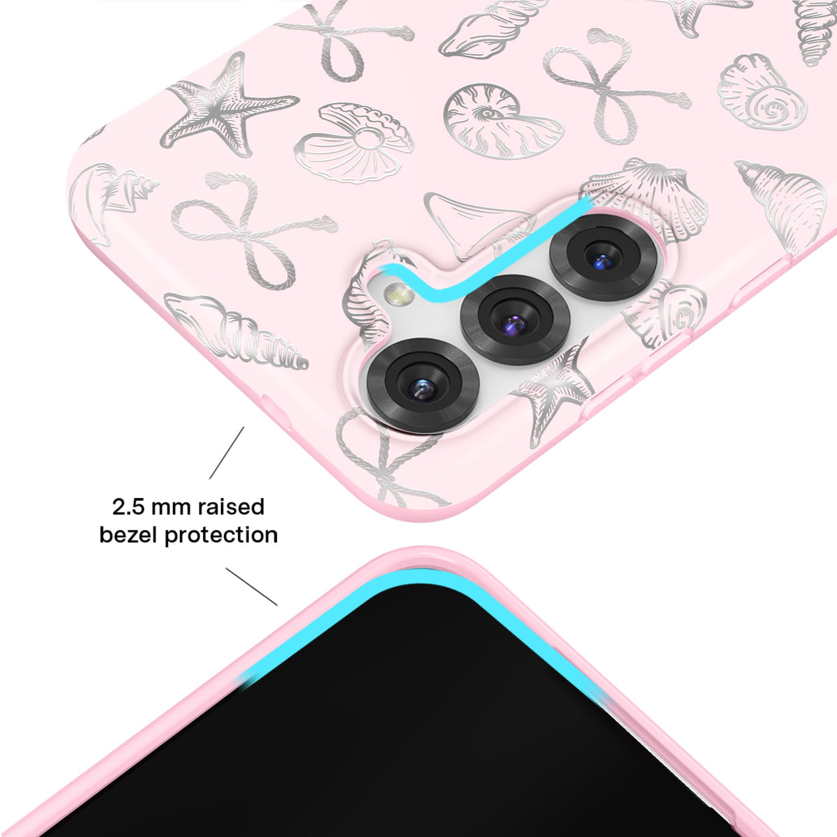 Pink Coastal Seashells Samsung Case