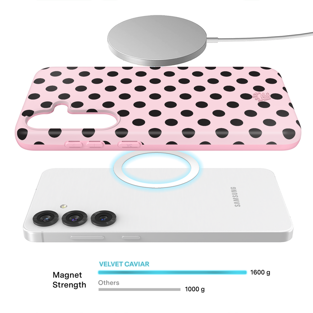 Princess Pink Polka Dot Samsung Case