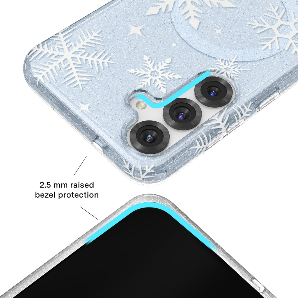 Snow Angel Glitter Samsung Case