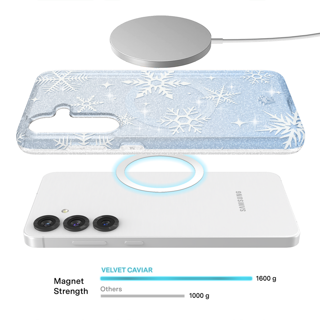 Snow Angel Glitter Samsung Case